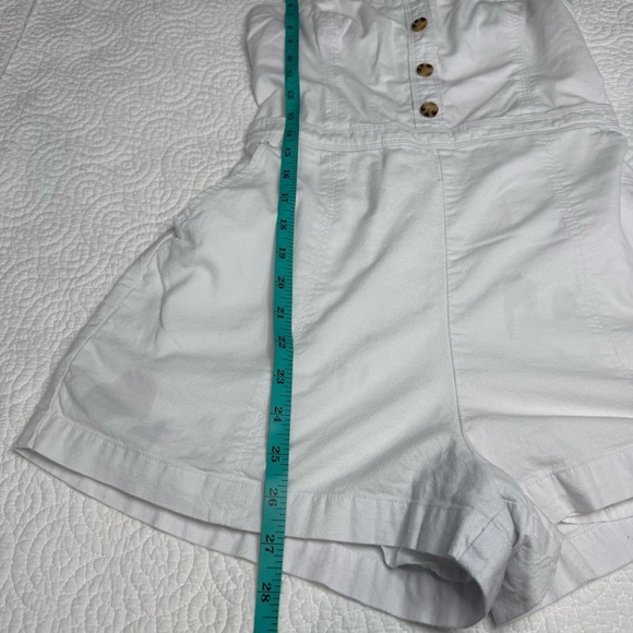 Abercrombie & Fitch White Button-Up Romper - Picture 11 of 12